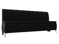 Кухонный прямой диван Кантри, Экокожа, Модель 100157