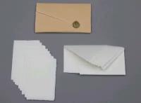 Набор Amatruda карточки (13.5х8.5 см) и конверты (14х9 см) 10 шт, бумага ручного литья
