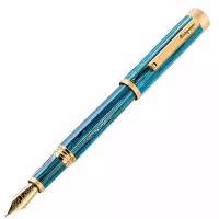 Перьевая ручка Montegrappa Zero Zodiac Cancer (Рак) Yellow Gold IP Steel M. Артикул ZZ-CN-FP-M