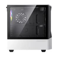 Корпус GameMax ATX case, black/white, w/o PSU, w/2xUSB3.0, w/1x14cm ARGB front fan(GMX-FN14-Rainbow-C9), w/1x12cm ARGB rear fan(GMX-FN12-