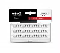 RUNAIL, LUXURY, Пучки для наращивания ресниц с узелками, шёлк, 0,10*8 мм