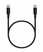 Кабель Maxvi (MC-A20) USB-C - USB-C, 1м, 2A, черный