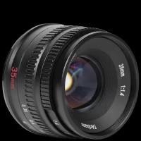 Объектив 7Artisans 35mm F1.4 Mark II APS-C EF-M Чёрный A010B-S