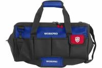 Сумка для инструмента WORKPRO 600D 300x180x220 мм, с широким горлом, на молнии 12" WP281003