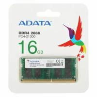 Оперативная память A-Data Premier AD4S266616G19-RGN DDR4 - 1x 16ГБ 2666МГц, для ноутбуков (SO-DIMM), Ret