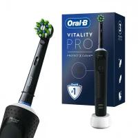 Зубная щетка электрическая ORAL-B Орал-би Vitality Pro черная 1 насадка 608719 (1)