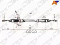 Рейка Рулевая Renault Koleos/Nissan Qashqai 06- J10/X-Trail T31 07-10 Lhd Sat арт. ST-48001-JD90B