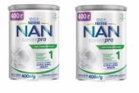 Смесь NAN 1 кисломолочный для улучшения пищеварения с 0 месяца 400 г 2 шт
