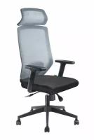 Компьютерное кресло Riva Chair A755 серая сетка / черная ткань