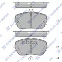 Колодки Тормозные Mercedes A (W177) 18-/Cla (C118/X118) 19- Передние Sangsin brake арт. SP4498