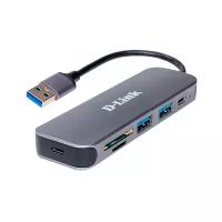 Разветвитель USB 3.0 D-Link DUB-1325/A2A 2порт. серый