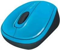 Мышь Microsoft Wireless Mobile Mouse 3500 Cyan Blue голубой оптическая 8000dpi беспроводная 2but