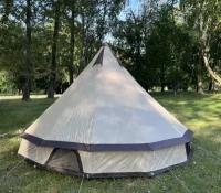 палатка шатер Юрта для кемпинга и пикников Размером 4х4 м Terbo Mir & Camping 2-907-8 W