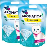 AROMATICAT PREMIUM наполнитель силикагелевый для туалета кошек (5 + 5 л)