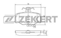 Колодки Торм. Диск. Задн. Nissan Almera (N16e) 00- Almera Tino (V10) 00- Nissan Primera (P10 P11 W Zekkert арт. bs-2272