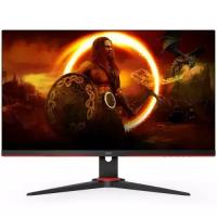 Aoc Монитор LCD 27'' 16:9 2560х1440 WQHD VA, nonGLARE, 75 Гц, 250cd m2, H178 V178, 3000:1, 80M:1, 16,7 миллионов цветов, 4ms, 2xHDMI, DP, Height adj, Pivot, Tilt, Swivel, Audio out, 3Y, Black-Red