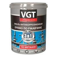 антикоррозионная грунт эмаль 3 в 1 по ржавчине VGT Premium / ВГТ ВД-АК-1179 Серая 2.5кг *