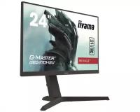 IIYAMA Монитор LCD 23.8'' [16:9] 1920х1080(FHD) IPS, nonGLARE, 250cd/m2, H178°/V178°, 1100:1, 80M:1, 16.7M, 0,8 ms, HDMI, DP, USB-Hub, Height adj, Tilt, Speakers, 3Y, Black