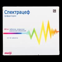 Спектрацеф, таблетки покрыт.плен.об. 400 мг 10 шт