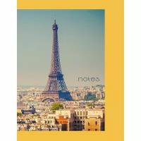 Записная книжка А6, 80 листов в клетку "Paris", твёрдая обложка, глянцевая ламинация