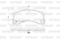 Колодки тормозные дисковые перед. PORSCHE: CAYENNE 3.0 Diesel/3.0 S/3.0 S Hybrid/3.6/4.2 S Diesel/4.8 GTS/4.8 S/4.8 Turbo/4.8 Turbo S 10-, CAYENNE Turbo S 4.5/Turbo S 4.8 02-, P PATRON PBP1560 | цена за 1 шт