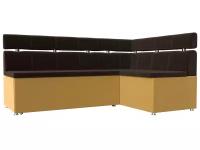 Кухонный угловой диван Классик правый угол, Микровельвет, Модель 114384