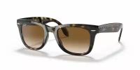 Солнцезащитные очки Ray-Ban RB4105 Wayfarer Folding Classic, размер L (Light Havana/Light Brown)