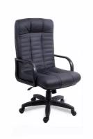 Компьютерное офисное кресло Мирэй Групп Атлант стандарт короткий, Кожа натуральная, Черное