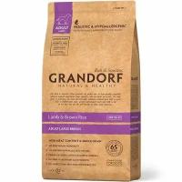 Сухой корм для взрослых собак крупных пород Грандорф ягненок с бурым рисом 3 кг Grandorf (Lamb & Brown Rice Adult Maxi)