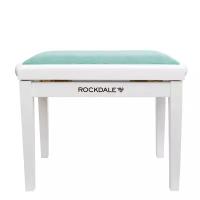 Rockdale Rhapsody 131 SV White Mint Green деревянная банкетка с регулировкой высоты, цвет корпуса белый матовый, сиденье вельвет