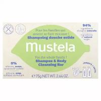 Mustela, Shampoo & Body Cleansing Bar, Fragrance Free, 2.64 oz (75 g)