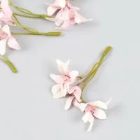 Цветы для декорирования "Лилейник" розовый 8,5 см (комплект из 40 шт)