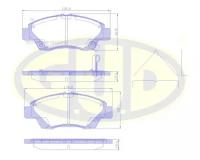 GUD GBP135802 К-т колодки пер hon civic 06-12 1.3i ima (hybrid)