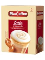 Упаковка 40 штук Кофейный напиток MacCoffee Latte 3в1 со вкусом карамели (22г х 5)(200 пакетиков Россия)