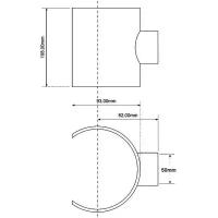 Врезка McAlpine 110 х 50 мм (клеевое соединение)