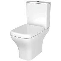 Унитаз-компакт VitrA Polar 9843B003-7201 безободковая, с микролифтом