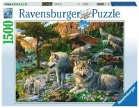 Пазл Ravensburger 1500 деталей: Волки весной