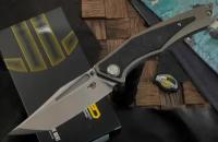 Складной нож Bestech Knives Togatta, сталь Bohler M390, рукоять титан/карбон BT2102F