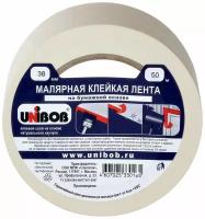 Малярная лента UNIBOB 38 мм х 50 м белая