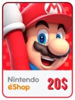 Пополнение счета Nintendo eShop на 20 USD ($) Gift Card (США)