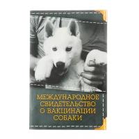 Международное свид-во "О вакцинации собаки", 10,3 х 15,1 см