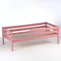 Клик Мебель Кровать Сева, спальное место 1600х800, цвет Розовый пастельный, Массив Берёзы