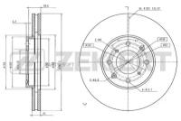 ZEKKERT BS-5168 Диск торм. перед. Honda Civic IV V VI VII 89- CRX II III 89- Jazz IV 15- Rover 200 (XW RF) 9