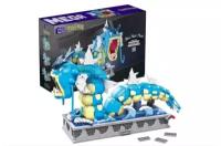 Конструктор Коллекционная фигурка Покемон Гьярадос Mattel Mega Construx Pokemon Gyarados, 2186 элементов