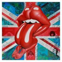 Плакат, постер на холсте The Rolling Stones/Роллинг Стоунз. Размер 60 х 84 см