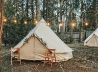 палатка шатер Юрта для кемпинга и пикников Размером 4х4 м Terbo Mir & Camping c дымоходом