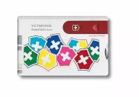 Швейцарская карточка SwissCard "VX Colors" / дизайн рукояти "цвета Victorinox"