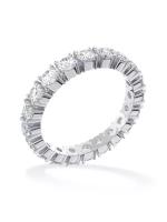 Серебряное кольцо дорожка с бесцветными фианитами 0101685-00775 18.5