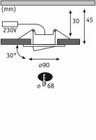 99933 EBL Calla BBC dim rd schw 3x420 4000K Ch