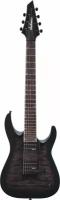 JACKSON JS Series Dinky Arch Top JS22Q-7 DKA HT, Amaranth Fingerboard, Transparent Black Burst электрогитара, цвет черный берст